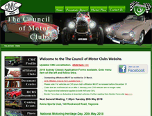 Tablet Screenshot of councilofmotorclubs.org.au
